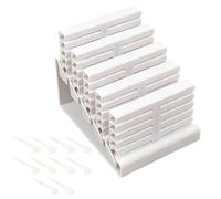 Générique Nail Transfer Foil Box, Clear Dust-Proof Layered Organizer Art Transfer Foil Storage Box for Salon DIY Manicure Decals Women Girls, Transparent Storage Case for Foils Stickers Accessories