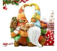 Générique Nains De Jardin Automnaux | Figurines de Nains | Statue en Résine Saisonnière Moisson pour Décor Intérieur Extérieur Jardin Table Action de Grâce Automne