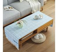 Générique Nappe Basse rectangulaire en Lin Facile à Nettoyer avec Poches, Compatible Lave-Linge, sèche-Linge et réfrigérateur. (E 60x180(24x71in))