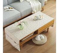 Générique Nappe Basse rectangulaire en Lin Facile à Nettoyer avec Poches (I 60x60cm(24x24in))