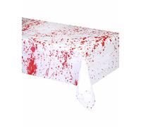 Generique - Nappe Blanche Transparente Ensanglantée Halloween
