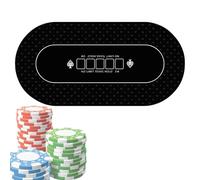 Générique Nappe de, Dessus de Table de Poker - Tapis de Poker Holdem 120x60cm | Couvertures de Table à Cartes, Tapis de pour, Tapis supérieur pour fête de, collectes de Fonds, soirée à thème
