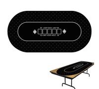 Générique Nappe de, Dessus de Table de Poker,Tapis de Poker Holdem 120x60cm | Couvertures de Table de Cartes antidérapantes, Tapis de Table de Poker pour Texas Holdem Poker, Jeux de Cartes