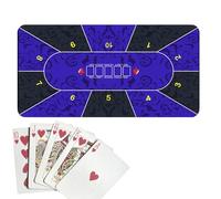 Générique Nappe de, Dessus de Table de Poker - Tapis de Poker Holdem 120x60cm,Tapis de antidérapant, Tapis de Table de pour fête de, soirée à thème, soirée