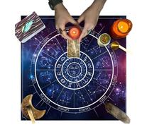 Générique Nappe de Divination de Tarot | Tissu de Lecture de Cartes de Tarot - Cartes de Divination Tarot décoratives Portables, Nappe, Cadeau d'anniversaire pour débutant