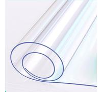 Générique Nappe de Protection Transparente en PVC, rectangulaire, Lavable et Facile à Nettoyer, pour Salle à Manger, bureau1.5mm, 30x55in/75x140cm