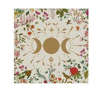 Générique Nappe De Tarot - Polyester, Nappe De Table, Tapis Jeu Société avec Phases Lune, Nappee Tarot en Polyester Antidérapant pour Dîners Famille, Réunions Vacances, Soirées Jeux