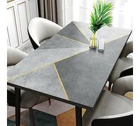Générique Nappe en Simili Cuir, Nappe essuyable, Nappe rectangulaire, Nappe en Cuir, Nappe Cuisine décoration Moderne, sous-Nappe antidérapante, C-90×180cm