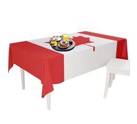 Générique Nappe Feuille d'érable du Canada,Décorations du Parti Patriotique de la fête Nationale Canada - Nappe en Gabardine de Polyester de Couverture de Table de Drapeau Canadien