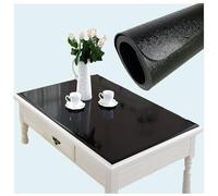 Générique Nappe Noir givré épaisse Imperméable Protege Tables Transparent 1.5mm PVC Protection Table Protège Les Rayures 55x90cm Les Rayures la Table à Manger Film Antidérapants