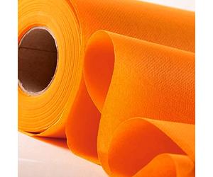 Générique Nappe Papier INTISSÉ Rouleau 6X1.2M Orange