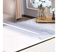 Générique Nappe PVC Mat Texturée 1.5mm Épaisse, Étanche Essuyable Résistante à l'usure, Protège-Table 23.62x23.62in/60x60cm Carrée pour Cuisine, Salle à Manger, Bureau et Espaces de Travail