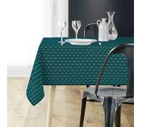 Générique Nappe Rectangle 200 x 150 cm Lutecia Emeraude - Polyester antitache et Infroissable