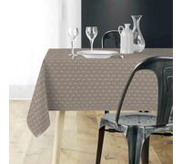 Générique Nappe Rectangle 200 x 150 cm Lutecia Naturel - Polyester antitache et Infroissable