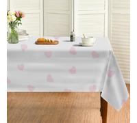 Générique Nappe Rectangulaire Rose 160x270 cm, Impression Amour,Nappe Anti Tache Impermeable, pour Mariage, Décoration de Table, Jardin, Fête, Anniversaire, Noël, Conférences, Foires A67