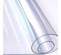 Générique Nappe Robuste de 1,5 mm d'épaisseur, antidérapante et résistante à l'huile, en Vinyle Transparent, pour Table Basse, Table à Manger et Bureau.1.5mm, 70 * 150CM/27 * 59in