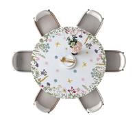 Générique Nappe Ronde Fleurs 120 cm Anti-Taches Élastiquev