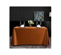 Générique Nappe Satin Rectangulaire Élégante Table Événement | Sur Mesure pour Mariage, Hôtel, Restaurant, Anniversaire et Buffet Dessert(Coffee brown,48*48cm)