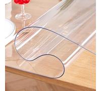 Générique Nappe Transparente PVC 1.5mm - Nappe rectangulaire Anti Tache, Protection Table Lavable,Nappe de Table Plastique pour l'intérieur et l'extérieur,43.31x102.36in/110x260cm
