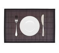 Générique Napperons 6 pcs Bambou 30x45 cm Marron foncé,Sets de Table,0.77KG-242110