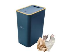 Générique Narrow Trash Can With Lid - Slim Garbage Bin Wastebasket Press Top Lid | Wastebasket Press Type Lids | Modern Waste Basket | Dog Proof Garbage Container Bin,