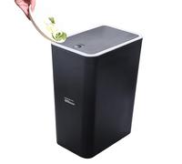 Générique Narrow Trash Can With Lid - Slim Garbage Bin Wastebasket Press Top Lid | Wastebasket Press Type Lids | Modern Waste Basket | Dog Proof Garbage Container Bin,