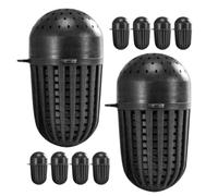 Générique Nasse à Anguille en Plastique Noir Léger, Lot de 20 Pièces, Piège à Écrevisses Réutilisable pour Pêcheurs, Design Pratique Transport Facile