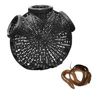 Générique Nasse à Écrevisses en Cage - Outil de Pêche pour Anguille et Crevette Jaunes avec Maille Panier, Pièges Net pour Les Lacs, l'Eau Douce et Salée