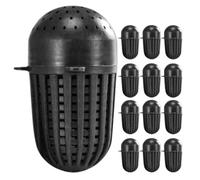 Générique Nasse à pour 20 Pièces et Facile Pêcheurs Utiliser de Lot Anguille Plastique Noir, Cage Appâts Légère en Amateurs en Extérieur