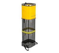 Générique Nasse De Pêche Carrée Épaisse Filet Poisson Pliable Sac Filet Enduit Séchage Rapide Anneau Aluminium Équipement Pêche Portable 32x300cm