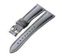 Générique NASUNJIA Bandeau En Tissu Oxford Fait Main Avec Bracelet En Cuir De Vache, Chaîne De Montre For Homme De Style Rétro À Dégagement Rapide 18 19 20 22 Mm(A Silver Buckle,19mm)
