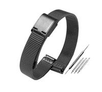 Générique NASUNJIA Bracelet de montre 8 mm 10 mm 12 mm 13 mm 14 mm 15 mm 16 mm 17 mm 18 mm 19 mm 20 mm 21 mm 22 mm 24 mm Bracelet milanais Accessoires(Black,24mm quick release)
