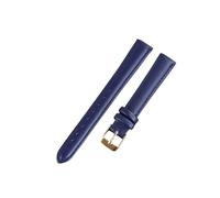 Générique NASUNJIA Bracelet De Montre En Cuir Souple, Accessoire Vert Violet, Bracelet Véritable Durable, 10 Mm, 12 Mm, 14 Mm, 16 Mm, 18 Mm-24 Mm(Dark blue-rose,18mm)