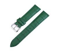 Générique NASUNJIA Bracelet De Montre En Cuir Véritable À Veines De Crocodile 10 12 Mm 13 14 Mm 15 16 Mm 17 Mm 18 Mm 19 20 Mm 22 Mm 24 Mm(Green,12mm)