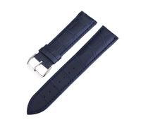 Générique NASUNJIA Bracelet De Montre En Cuir Véritable À Veines De Crocodile 10 12 Mm 13 14 Mm 15 16 Mm 17 Mm 18 Mm 19 20 Mm 22 Mm 24 Mm(Deep Blue,19mm)