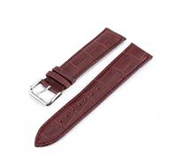 Générique NASUNJIA Bracelet De Montre En Cuir Véritable Crocodile 10 12 13 14 15 16 17 18 19 20 Mm 21 22 23 24 Mm Avec Boucle Ardillon En Acier(Coffee,12mm)