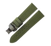 Générique NASUNJIA Bracelet De Montre En Nylon Compatible Avec Citizen Eco-Drive BM8475, Compatible Avec Les Bracelets De Montre Tissot En Cuir Véritable 18, 19, 20, 22, 24 Mm(Green-Black-B1,18mm)