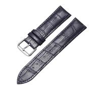 Générique NASUNJIA Bracelet De Montre Universel En Cuir Avec Motif Nœud En Bambou, Noir, Marron, Bleu, Rouge, Blanc, Rose, 12-24 Mm(Blue,22mm)