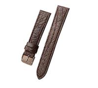 Générique NASUNJIA Bracelet En Cuir Souple 18 19 20 21 22 Mm Noir Marron Vert Bleu, Style Rétro Ultra-fin(C Silver Buckle,18mm)
