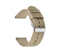 Générique NASUNJIA Bracelet en nylon 18 mm, 20 mm, 22 mm, 24 mm, bracelet de montre en toile à dégagement rapide, bracelet confortable, ceinture de sport(Beige,24mm)