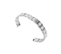 Générique NASUNJIA Bracelet Milanais Doré Universel De 8 À 18 Mm, Compatible Avec Toutes Les Marques De Bracelets De Montre En Acier Inoxydable(D-Silver white,18mm)