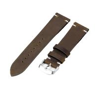 Générique NASUNJIA Bracelets De Montre En Cuir De Veau Véritable À Dégagement Rapide, 18 Mm, 20 Mm, 21 Mm, 22 Mm, 24 Mm, Bracelet De Montre Connectée Marron, Accessoires De Montres(Dark Brown,21mm)