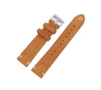 Générique NASUNJIA Bracelets De Montre En Daim Faits Main For Hommes 18 Mm, 19 Mm, 20 Mm, 21 Mm, 22 Mm, Bracelet De Montre En Cuir Marron À Dégagement Rapide(Tan,18mm)