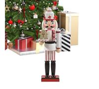 Générique Natalizi 36 Cm Modello in Legno Miniatura | Soldato Festivo Decorazione per CASA Scaffali Festa Compleanno Ringraziamento Adulti Bambini Collezione Natale