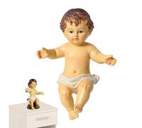 Générique Nativité Jésus Figurine - Décoration de Statue de Jésus-Christ - Christian Infant Jésus Statue Nativité, Bébé Sculpture de Christ Enfance Figurine Résine Thème De Noël