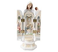 Générique Nativity Triptych Statue | Foldable Christian Religious Sculpture, Religious Altar Art for Christian, Scene Present for Weddings & Baptisms, Handmade Ornament