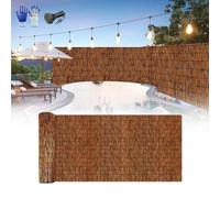 Générique Natte De Roseaux Bruns, 50CM 75CM 90CM 100CM 160CM Haut Brise-Vue, Natte De Bambou Naturelle, Brise-Vue Roseaux, pour Jardin, Terrasse, Villa