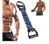 Générique Natural Latex 3-Hole Resistance Stretcher,Chest Expander Stretch Bands for Men, Handles for Men and Women Fitness, Strength Training Home Gym Equipment (135 Lbs. Blue)