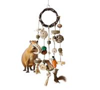 Générique Natural Rabbit Chew Toy Treats, Handmade Rattan Ring Toy for Bunny, Teeth Health Improvement, Durable Rabbit Chew Toy for Play and Care, Perfect Rabbit Toy for Chewing
