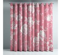 Générique Nature Rideau Occultant Économie d'Énergie Rose Blanc Doux Élégant Floral bloquant la Chaleur à œillets Microfibre pour Chambre d'enfant 117x137 CM (2 Panneaux)